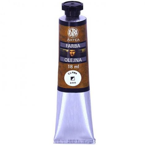 Farba olejna Astra Artea 18ml, Biel Cynkowa
